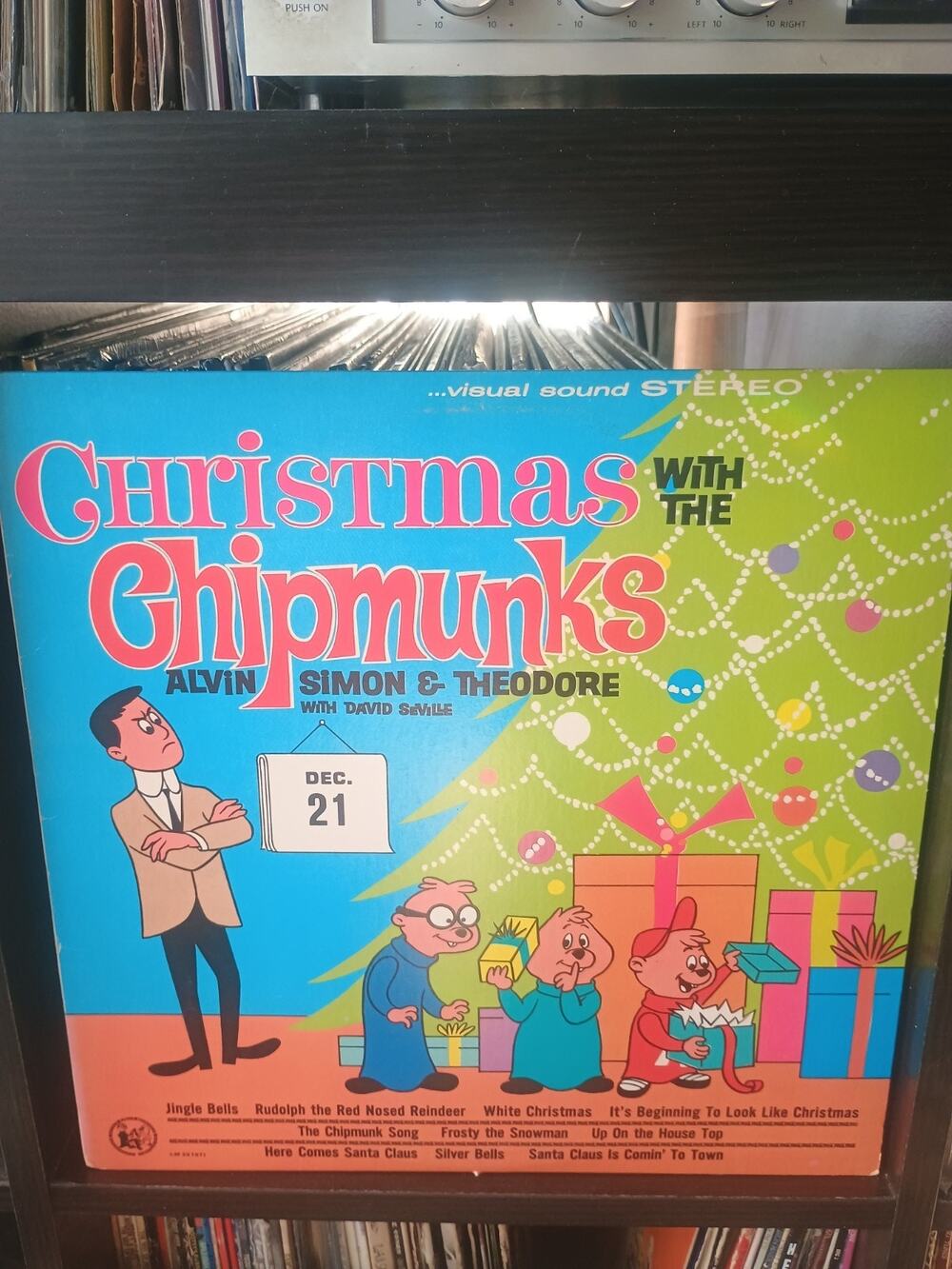 Christmas with the Chipmunks - Alvin, Simon, Theodore - Vintage Vinyl